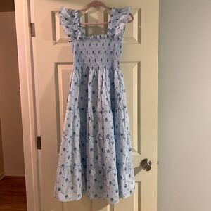 Hill House blue floral nap dress